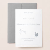 Wintersonne: Grüße von der Natur Folienkarte (Rückseite mit Umschlag)