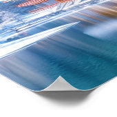 Wintersonne im japanischen Tempel Poster (Ecke)