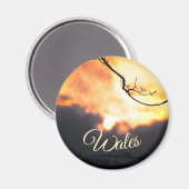 Wintersonne in Wales Magnet (Vorderseite/Rückseite)