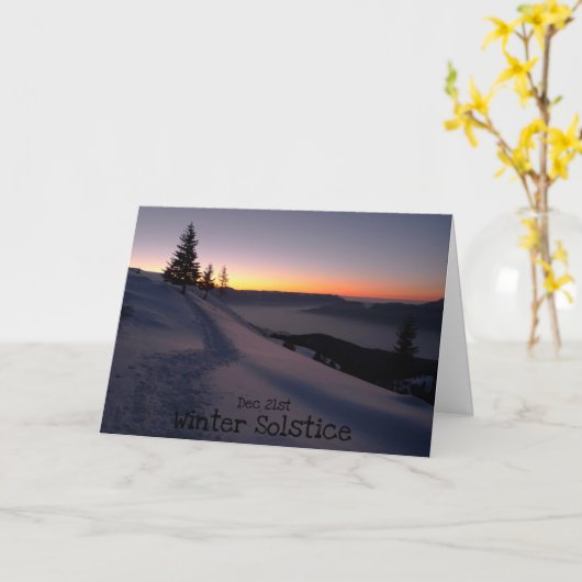 Wintersonne Karte (Gelbe Blume)