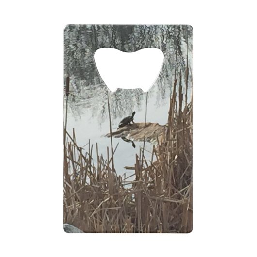 Wintersonne Kreditkarten Flaschenöffner (Vorderseite)