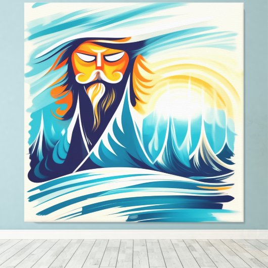 Wintersonne Leinwanddruck (Insitu (Holzboden))