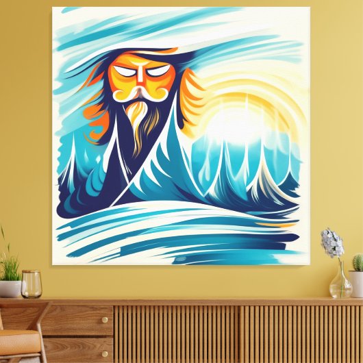 Wintersonne Leinwanddruck (Insitu (Wohnzimmer))