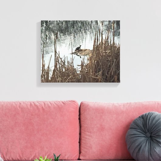 Wintersonne Leinwanddruck (Insitu (Wohnzimmer))