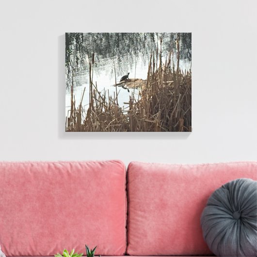 Wintersonne Leinwanddruck (Insitu (Wohnzimmer))