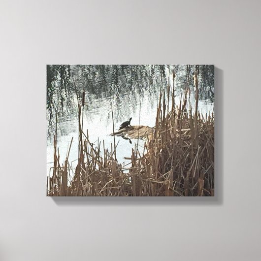 Wintersonne Leinwanddruck (Vorderseite)