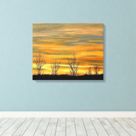 Wintersonne Leinwanddruck (Insitu (Holzboden))