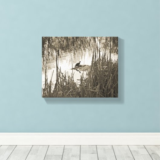 Wintersonne Leinwanddruck (Insitu (Holzboden))