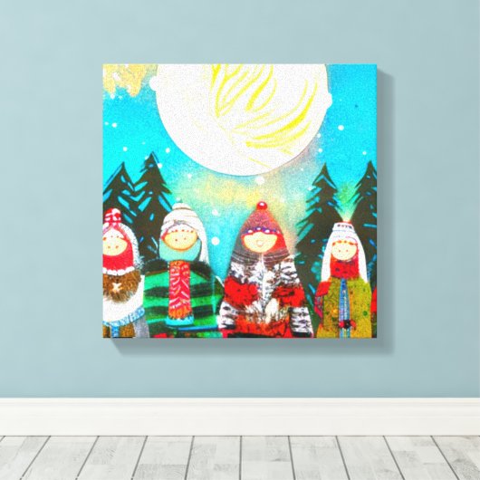 Wintersonne Leinwanddruck (Insitu (Holzboden))