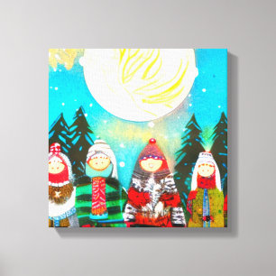 Wintersonne Leinwanddruck