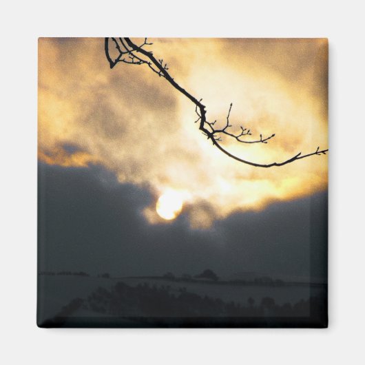 Wintersonne Magnet (Vorne)