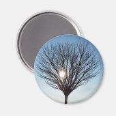 Wintersonne Magnet (Vorderseite/Rückseite)