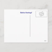 Wintersonne mit Birkenschnee Feiertagspostkarte (Rückseite)