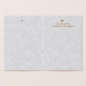 Wintersonne: Mond und Taube Folienkarte (Innenseite)