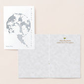 Wintersonne: Mond und Taube Folienkarte (Anzeige)