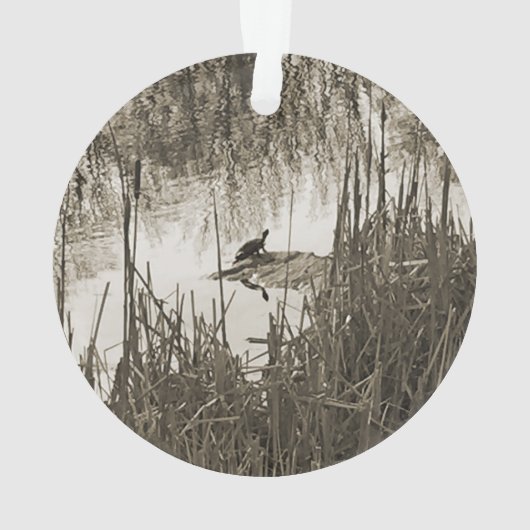 Wintersonne Ornament (Rückseite)