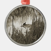 Wintersonne Ornament Aus Metall (Vorne)