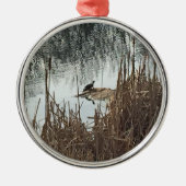 Wintersonne Ornament Aus Metall (Vorne)