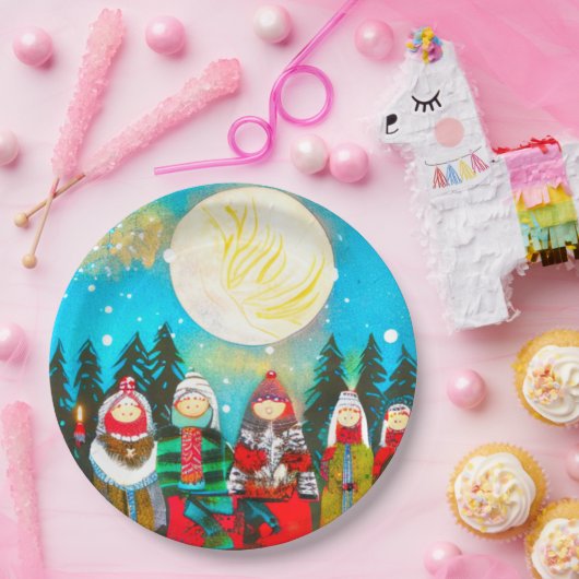 Wintersonne Pappteller (Party)