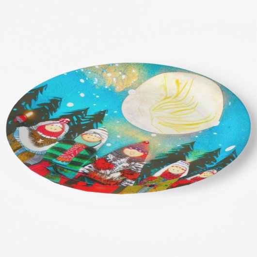 Wintersonne Pappteller (Schrägansicht)