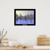 Wintersonne Poster (Küche)