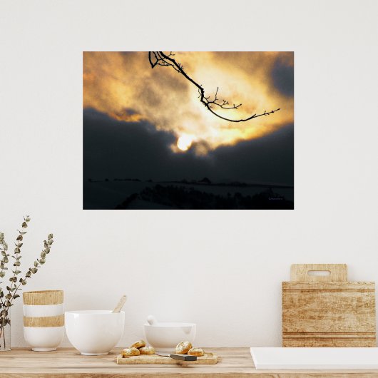 Wintersonne Poster (Küche)