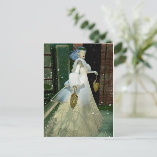 Wintersonne Postkarte (Stehend Vorderseite)