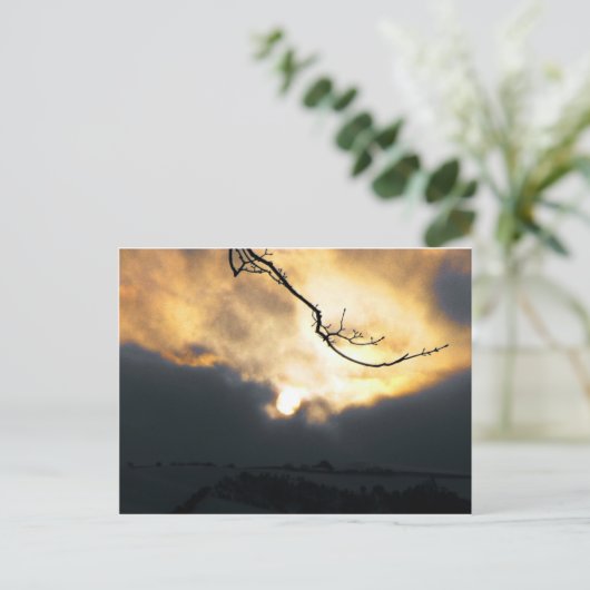 Wintersonne Postkarte (Stehend Vorderseite)