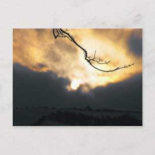 Wintersonne Postkarte