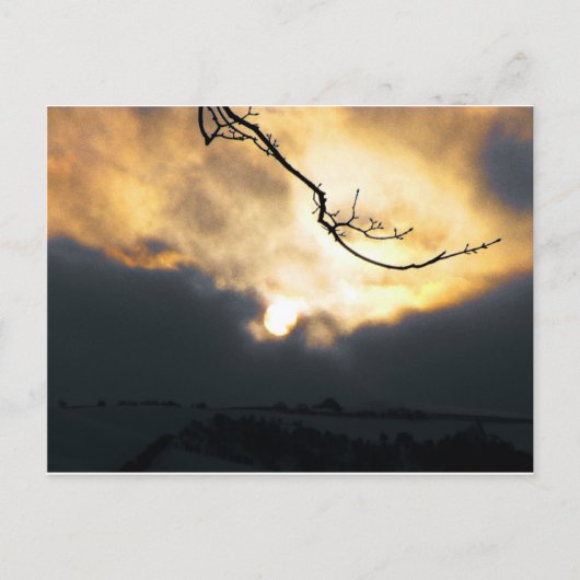 Wintersonne Postkarte (Vorderseite)