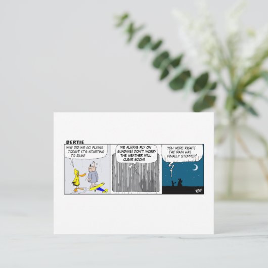 Wintersonne Postkarte (Stehend Vorderseite)