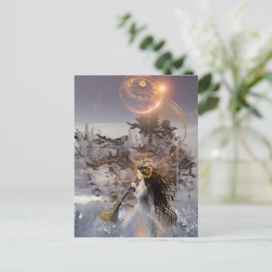 Wintersonne Postkarte (Stehend Vorderseite)