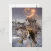 Wintersonne Postkarte (Vorne/Hinten)