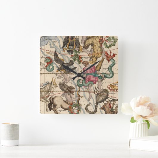 Wintersonne Quadratische Wanduhr (Zuhause)