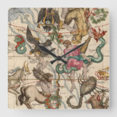 Wintersonne Quadratische Wanduhr (Vorderseite)