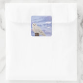 Wintersonne Quadratischer Aufkleber (Tasche)