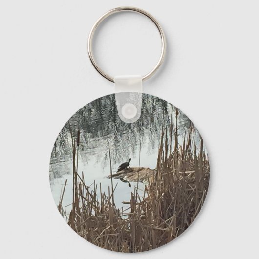 Wintersonne Schlüsselanhänger (Vorderseite)