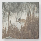 Wintersonne Steinuntersetzer (Vorderseite)