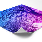 Wintersonne und Lila Bäume Poster (Ecke)