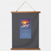 Wintersonne Wandteppich Mit Holzrahmen (Vorderseite)