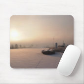 Wintersonnenaufgang im niederländischen mousepad (Mit Mouse)