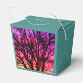 Wintersonnenbaum - Aquamarin Geschenkschachtel (Rückseite)