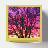 Wintersonnenbaum - Gelb Geschenkschachtel (Oben)