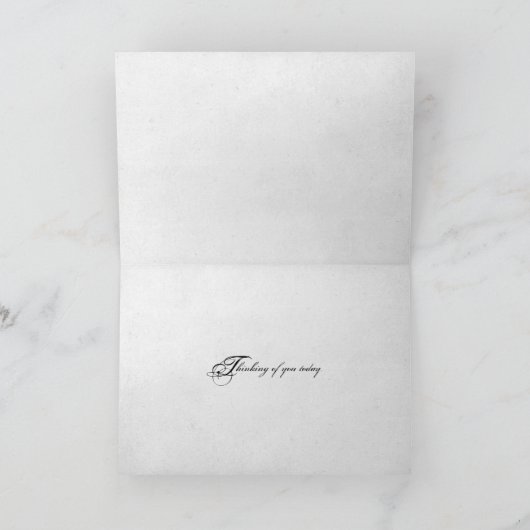 Wintersonnenbaum mit Zitat Karte (Innenseite)