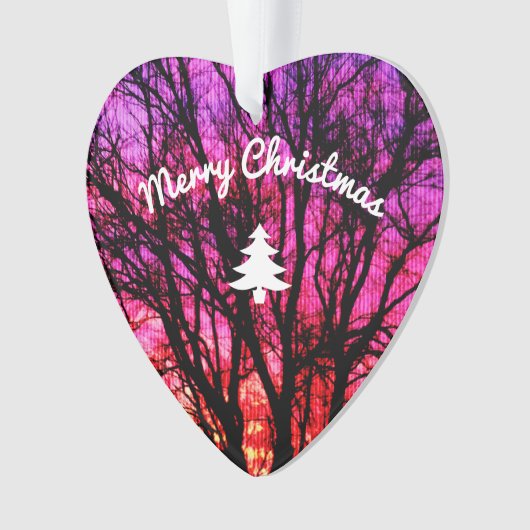 Wintersonnenbaum - Weihnachtsbaum Ornament (Vorderseite)