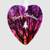 Wintersonnenbaum - Weihnachtsbaum Ornament (Vorderseite)