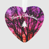 Wintersonnenbaum - Weihnachtsbaum Ornament (Rückseite)