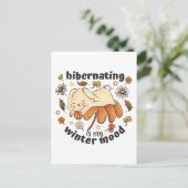 Wintersonnend ist meine Niedliche Winterstimmung Postkarte (Stehend Vorderseite)