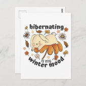 Wintersonnend ist meine Niedliche Winterstimmung Postkarte (Vorne/Hinten)