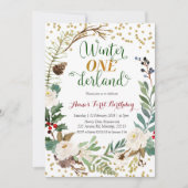 Wintersonnengang am Sonntag Einladung (Vorderseite)